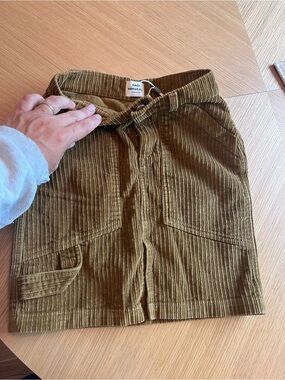 Mads Norgaard | Girls’ Tan Corduroy Skirt | Size 8